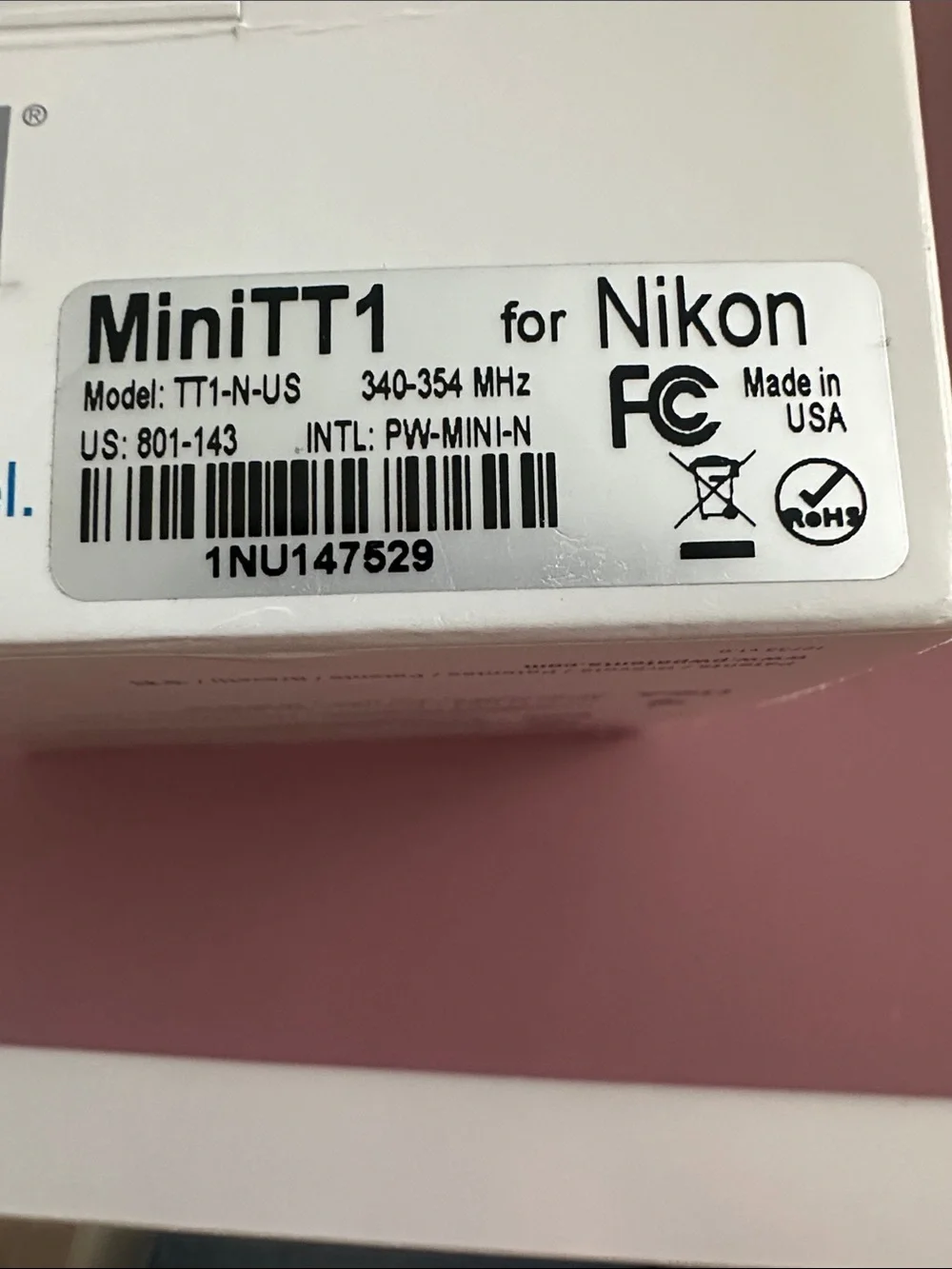 PocketWizard MiniTT1 Transmitter for Nikon